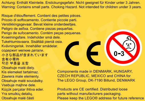 Enthält Kleinteile. Nicht für Kinder unter 3 Jahren geeignet. Erstickungsgefahr!